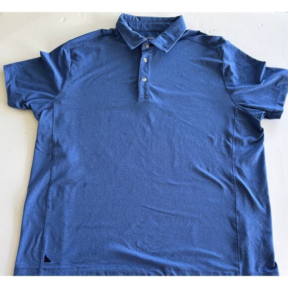 UNTUCKIT Men’s Short Sleeve Blue Stretch Golf Performance Polo Shirt Size XL - Picture 7 of 12